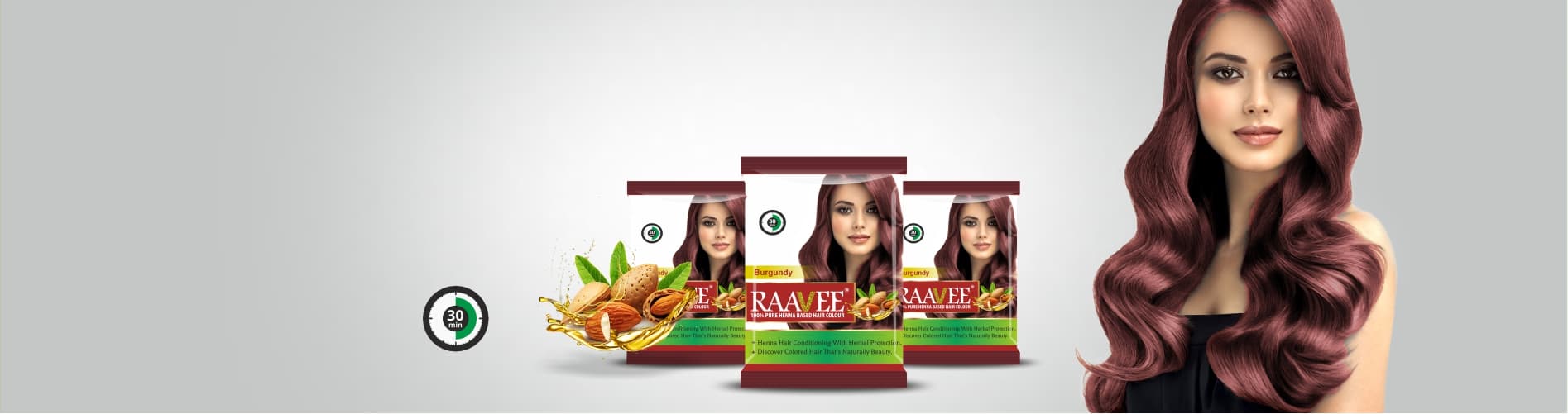 Raavee Burgundy Hair Color